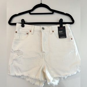 LEVIS Ribcage Denim Shorts